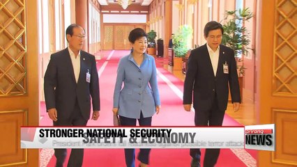 President Park calls for stronger countermeasures on terrorism, economic challenges
