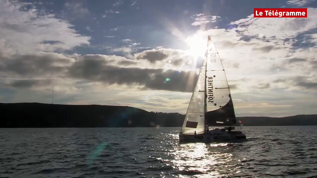 Solitaire Bompard-Le Figaro. Point de passage devant Plymouth