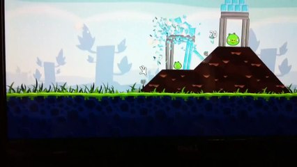 Playing Angry Birds on a 23" Multitouch Display