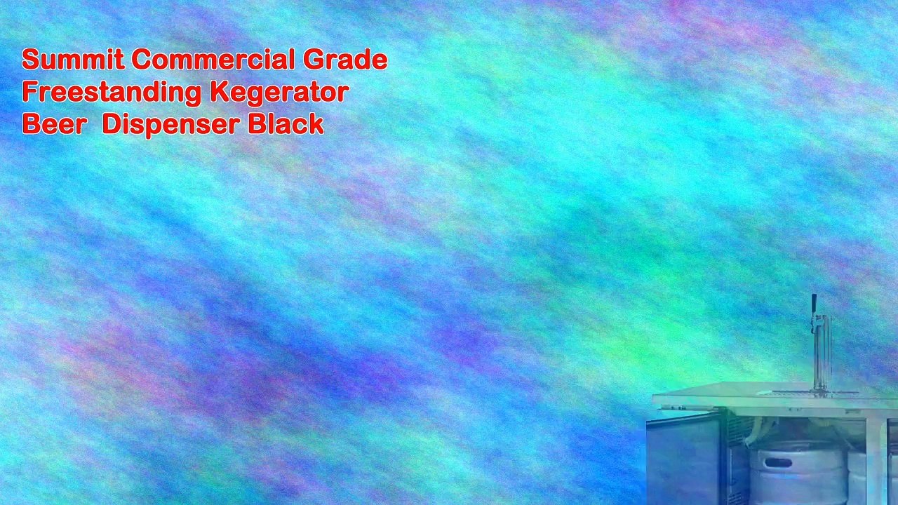 Summit Commercial Grade Freestanding Kegerator Beer Dispenser Black