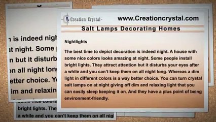 Salt Lamps Decorating Homes