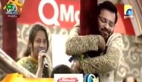 Lady Singing Song In Aamir Liaquat show Check Aamir Liaquat's Reaction