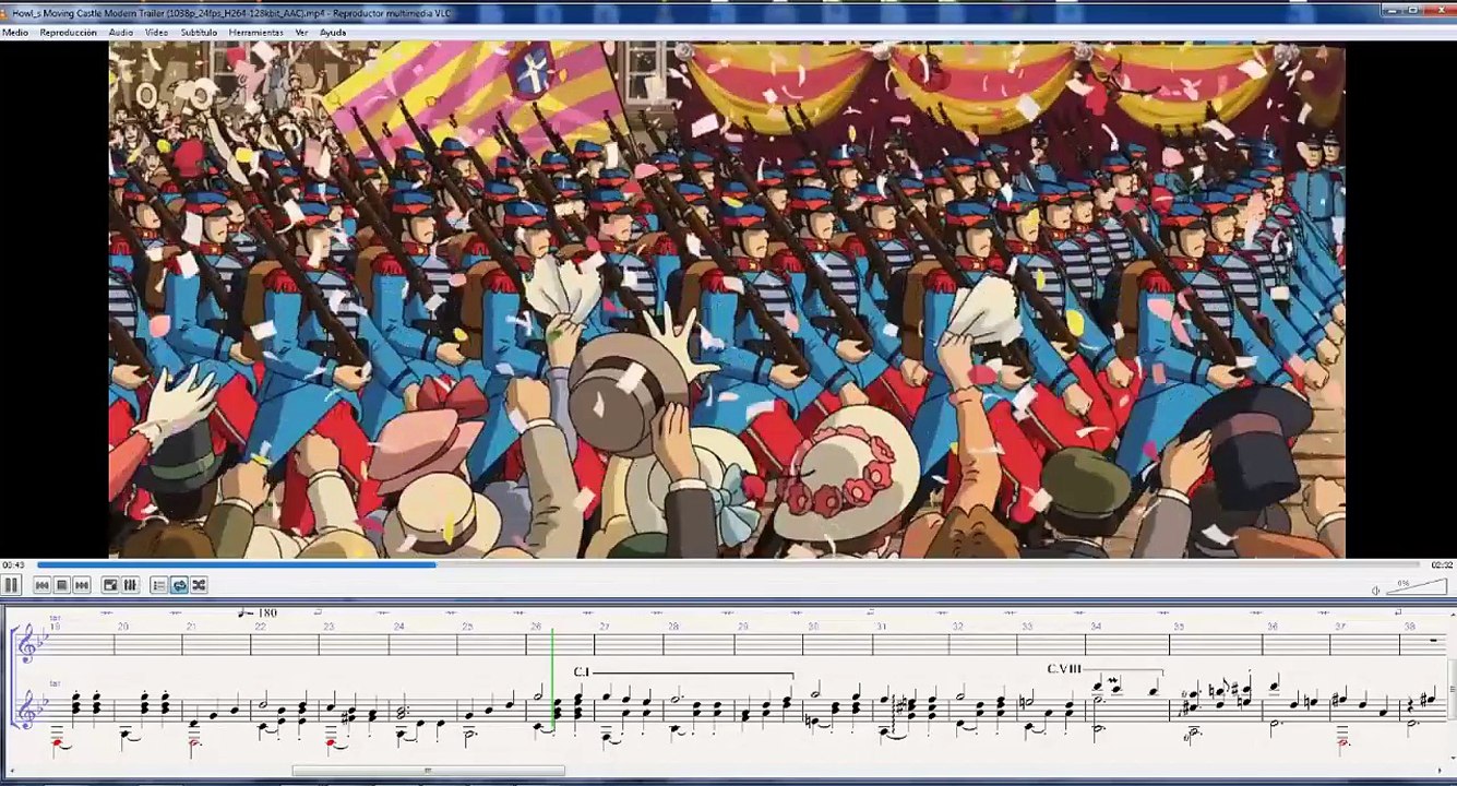 Merry-Go-Round of Life (Howl's Moving Castle) Partitura de Guitarra