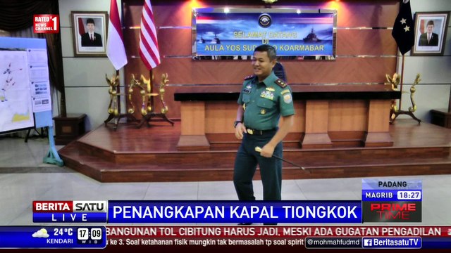 TNI AL Tangkap Kapal Ikan Tiongkok di Perairan Natuna