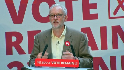 Corbyn turns on 'xenophpobic' Farage and 'digusting poster'