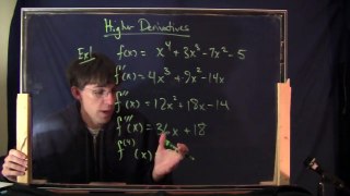 Applied Calc 1, Episode 19: Higher derivatives