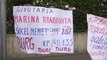 Report TV - Shkodranët protestojnë përpara Presidencës për vjedhjen e pronave