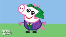 Coloring Peppa Pig Joker Batman The Flash Captain America Green Lantern