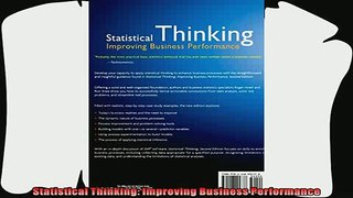 behold  Statistical Thinking Improving Business Performance