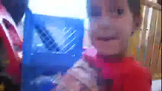 Thomas The Train Kid plays with Thomas & Friends Rheneas toy Skunk Whoopi Cushin