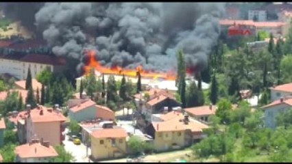 Akseki'de Tadilat Yapılan Okulun Çatısı Yandı 2