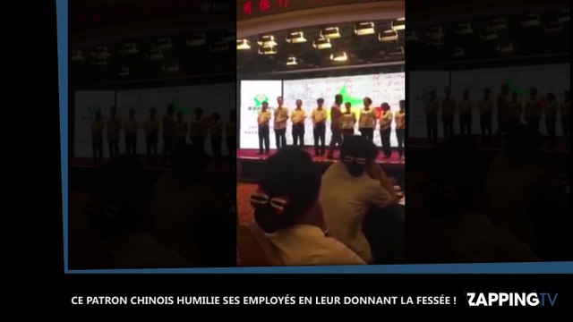 Ce patron chinois humilie ses mauvais employés en leur donnant la fessée ! (Vidéo)