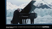 Réchauffement climatique : Un pianiste italien alerte en jouant sur un glacier en Arctique