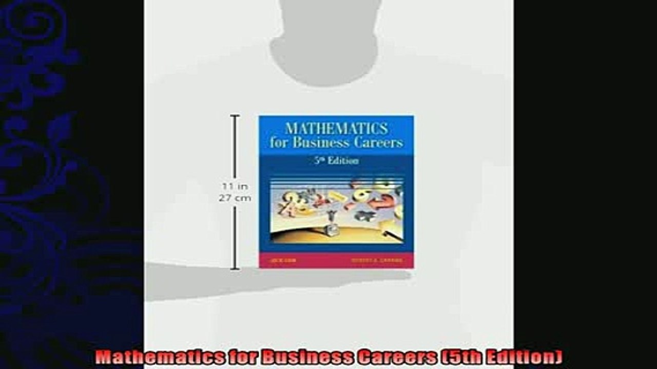 behold  Mathematics for Business Careers 5th Edition