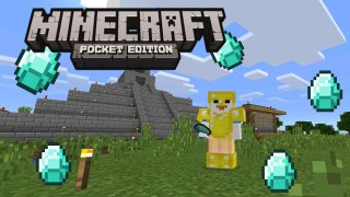 MineCraft Pocket Edition Survival #12 Primeiro Diamante!