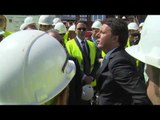 San Pietroburgo - Renzi visita il cantiere autostradale del Gruppo Astaldi (17.06.16)