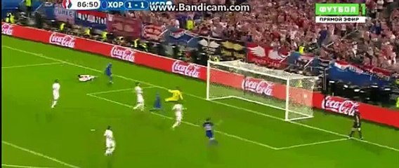 2:1 Perišić Goal | Croatia 2-1 Spain- 21-06-2016