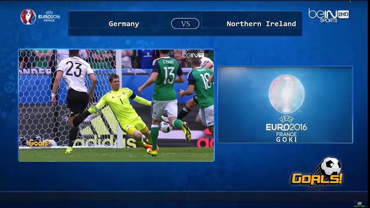 ملخص مباراة المانيا وإيرلندا الشمالية 1-0 [2016_06_21] يورو 2016 [حفيظ دراجي]