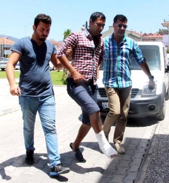 Pencereden Atlayıp Kırık Ayakla Kaçmaya Çalışan Hırsız Hastanede Yakalandı