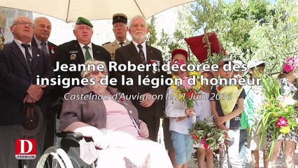 Jeanne Robert Résistante décorée de la légion d'honneur