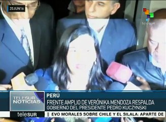 Frente Amplio apoya abiertamente al pdte. electo de Perú