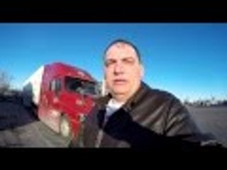Trucker Rudi 01/23/16 waiting to get the ok to cross the border