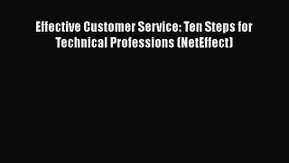 Read Effective Customer Service: Ten Steps for Technical Professions (NetEffect) Ebook Free