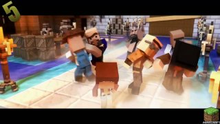 Top 5 Minecraft Song Parody Minecraft Songs Funny Animations Parodies(2015 2016 )
