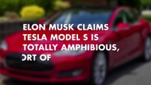 Elon Musk claims Tesla Model S is totally amphibious, sort of