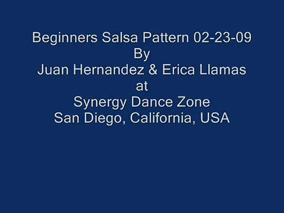 Beginners Salsa Pattern #28