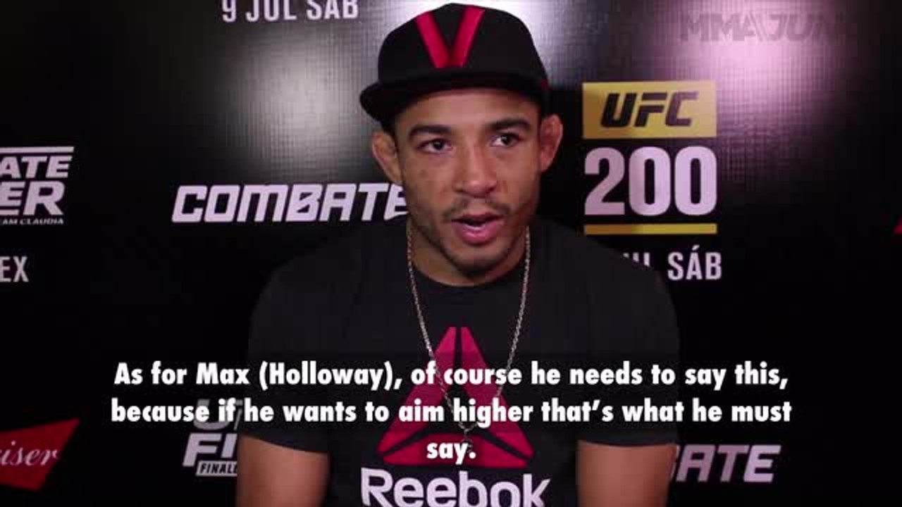 Jose Aldo says fight with Edgar is to determine champion, not challenger