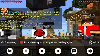 My Minecraft: Pocket Edition Stream playing sg14 co.e join me