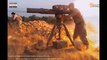 Destroying a 23mm anti-aircraft gun of the Syrian army terrorist al-Nusra
