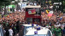 Fan walk des supporters allemands