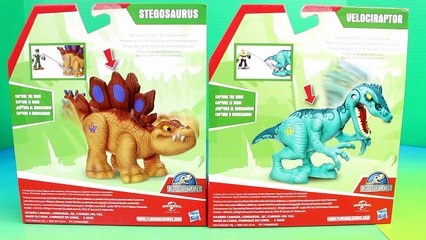 Télécharger la video: Playskool Heroes Jurassic World Dinosaurs Stegosaurus Tyrannosaurus rex Velociraptor Imaginext Joker