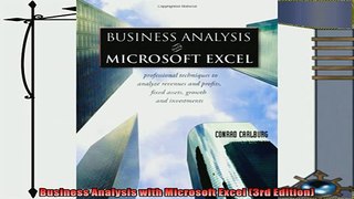 different   Business Analysis with Microsoft Excel 3rd Edition