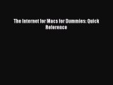 Read The Internet for Macs for Dummies: Quick Reference Ebook Free