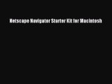 Read Netscape Navigator Starter Kit for Macintosh Ebook Free