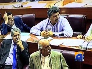 Abid Sher Ali defends Khawaja Asif in NA -22 June 2016