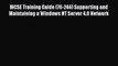 Read MCSE Training Guide (70-244) Supporting and Maintaining a Windows NT Server 4.0 Network