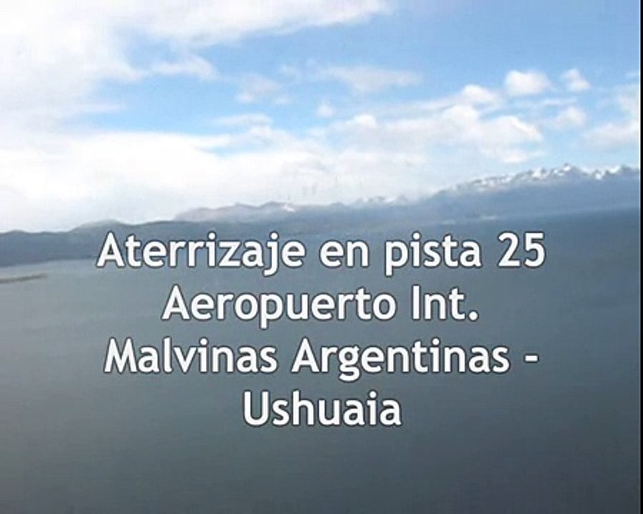 Aterrizaje Ushuaia SAWH - Pista 25 - Austral MD-88