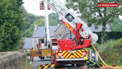 Trémel (22). L'église ravagée par un incendie