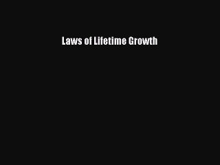 [PDF] Laws of Lifetime Growth Free Books