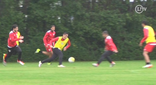 Centurión deixa marcador no chão e faz belo gol em treino do São Paulo
