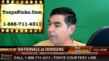 LA Dodgers vs. Washington Nationals Free Pick Prediction MLB Baseball Odds Preview 6-21-2016