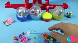 Surprise Eggs Unboxing Giant Ultraman Robot Disney Minnie Mouse Figure Toy Lego Balloon 4S2 Toys