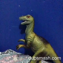 Jurassic park theme song with a big raptor