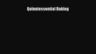 Read Quinntessential Baking Ebook Free