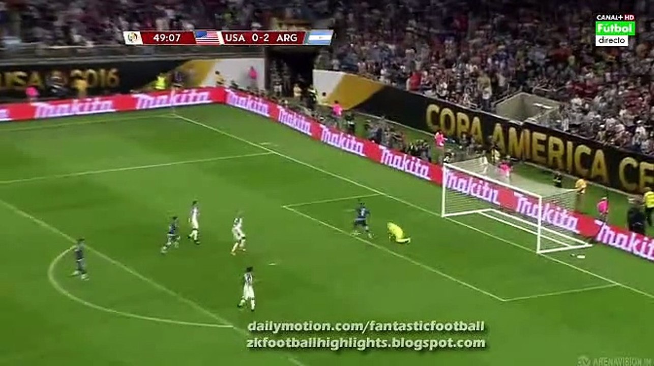Higuaín Goal HD - USA 0-3 Argentina | Copa America Centenario | 21.06.2016 HD
