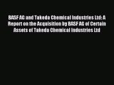 [PDF] BASF AG and Takeda Chemical Industries Ltd: A Report on the Acquisition by BASF AG of